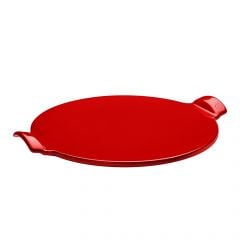 Smooth Pizza Stone ø 37cm red
