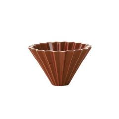 Origami Ceramic Brewing Pot, Brown (M)