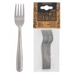 Table forks stainless steel 16cm USE&REUSE 18pcs
