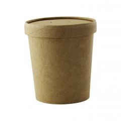 Paper bowl, 470ml, 25pcs KRAFT [10]