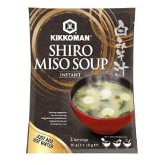 Ātri pagatavojamā baltā miso zupa SHIRO MISO 30 G (3 x 10 G) KIKKOMAN