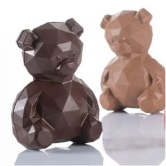 Polycarbonate chocolate mould 97x64 h-130mm 1x110g DIAMOND TEDDY