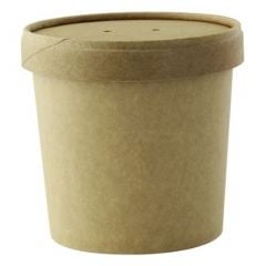 Paper bowl, 350ml, 25pcs KRAFT [10]
