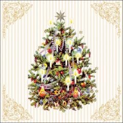 Napkin 33 X-Mas Tree Cream FSC Mix