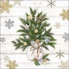 Napkin 33 Decorated Branches FSC Mix