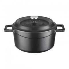 Mini casserole cast iron LAVA MINI UP ø10cm 350ml black matte induction