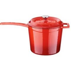 Sauce pan cast iron LAVA SAUCE ø18cm 3.20L red induction