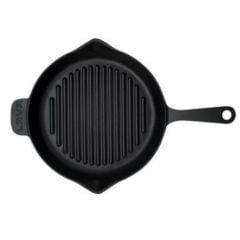 Grill pan cast iron LAVA ROUND ø28cm 2.10L black matte