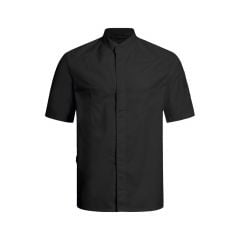 Chef jacket, black, XL size, short sleev