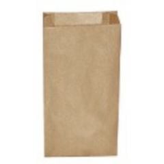 Paper bags 0.5kg 10+5×22cm brown 100pcs [20]¶