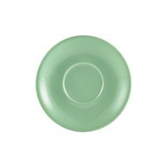 Genware Porcelain Green Saucer 14.5cm