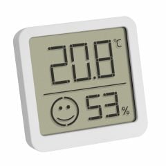 Digital thermo-hygrometer 46x13x43mm 25g white