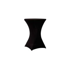 Strech table cover BLACK for ø76-82cm  coctailtable