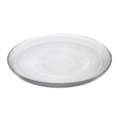 Plate CIRCLE ø33cm glass clear