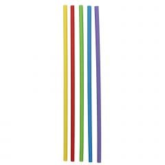 Paper Straws, full colour ø5.3mm h-20cm 250pcs mixed colours
