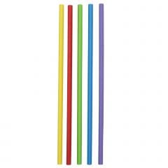 Jumbo Paper Straws, full colour ø7mm h-23cm 150pcs mixed colours