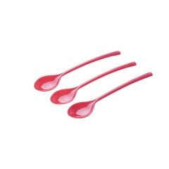 REUSABLE PS Buffet mini spoon 10cm 50pcs red