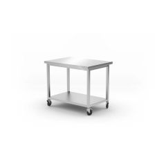 Mobile table with shelf 1000x700x850 mm