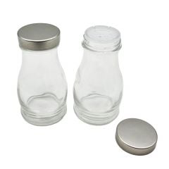 Spices, salt&pepper containers INDRO glass 2pcs 120ml