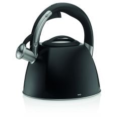 Kettle with whistle 2.4L black, induction VITUS