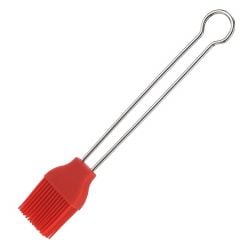 Brush silicone with st/s handle 34x14 h-200mm (heat resistant +200°C) SILICONE