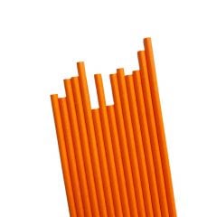 Straws paper ø7mm h-20cm 500pcs orange