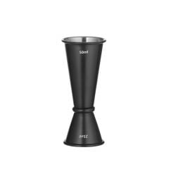 Jigger with ring 25/50ml, Bar up, Black