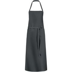 Long bib apron grey 77x100 cm