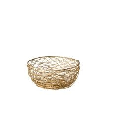 Wire basket gold 26,5 cm