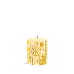 Pillar candle h-8cm, ø6.8cm Butter Yellow
