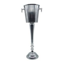 Ice Bucket Stand Decò Complete in Stainless Steel mirror finish ø220 h-730mm