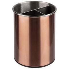 Cutlery bin ø 13cm h-16.5cm ss copper, rotable