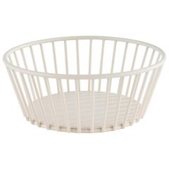Basket URBAN Ø 17cm h-7cm metal white