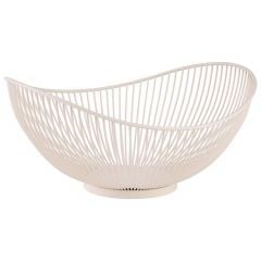 Basket SVART 29.5x25.5cm metal white