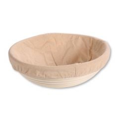 Bread & proofing basket ø25 h-8cm 1.25kg with removable textile inlay