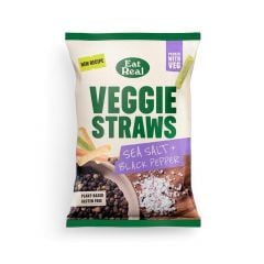 Veggie straws sea salt and black pepper 110g
