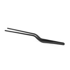 Curved chef tongs ss 21cm black