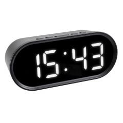 Digital alarm clock/thermometer with LED digits 150x50x65mm