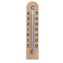 Analogue indoor thermometer 55x19x25mm 114g beech