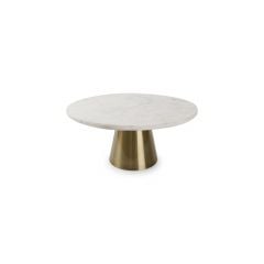 Cake stand GLINT ø30cm marble gold