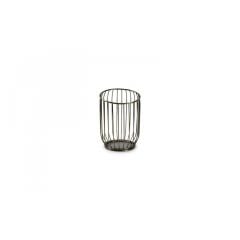 Wire basket LOFT ø12cm h-16cm gold/black