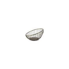 Wire basket LOFT ø16cm h-10cm gold/black