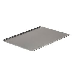Baking tray 60x40cm, h-1cm, with 2x90° sides, alu